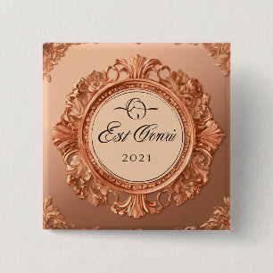 Badge Carré 5 Cm Boutons