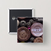 Badge Carré 5 Cm Boutons (Devant & derrière)