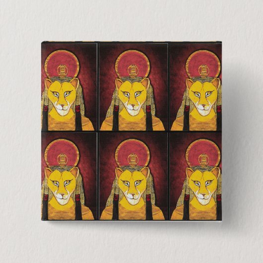 Badge Carré 5 Cm boutons (Devant)