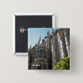 Badge Carré 5 Cm Boutons Aachen (Devant & derrière)