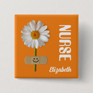 Badge Carré 5 Cm Boutons cadeaux personnalisés pour les infirmières