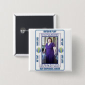 BADGE CARRÉ 5 CM BOUTONS DE DOMINGUEZ (Devant & derrière)