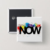 Badge Carré 5 Cm Boutons de GenNow (Devant & derrière)