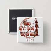 BADGE CARRÉ 5 CM BOUTONS DE VISITE (Devant & derrière)