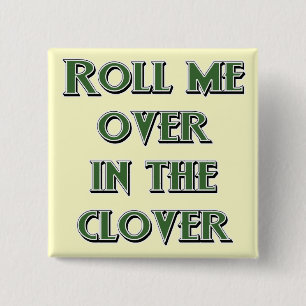 Badge Carré 5 Cm Boutons d'Irlandais du jour de St Patrick