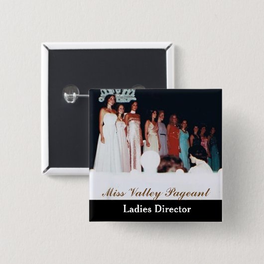 Badge Carré 5 Cm Boutons faits sur commande de reconstitution (Devant & derrière)