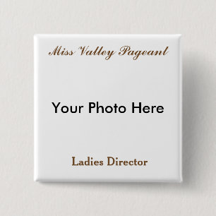 Badge Carré 5 Cm Boutons faits sur commande de reconstitution