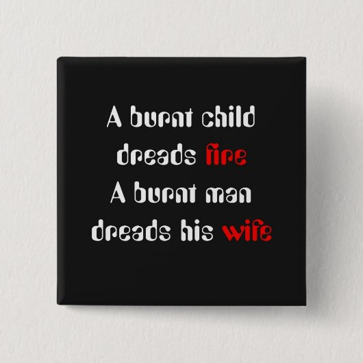 Badge Carré 5 Cm Boutons Humour (Devant)