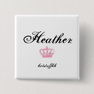 Badge Carré 5 Cm Boutons nommés d'étiquette - customisés