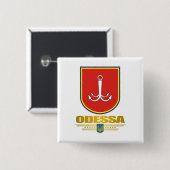 Badge Carré 5 Cm Boutons "Odessa COA" (Devant & derrière)