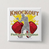 Badge Carré 5 Cm Boxer KO PD (Devant)