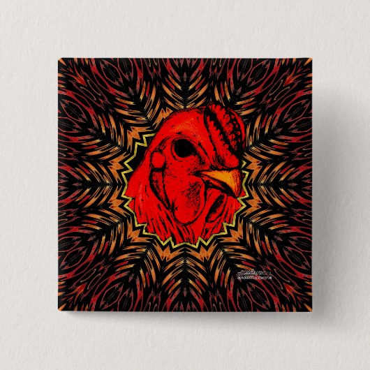 Badge Carré 5 Cm Brahma (Devant)