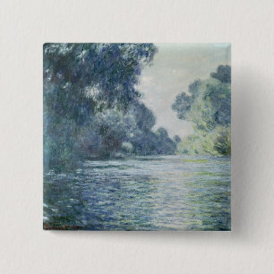 Badge Carré 5 Cm Branche de Claude Monet de la Seine près de