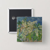 Badge Carré 5 Cm Branches se développantes de châtaigne de Vincent (Devant & derrière)