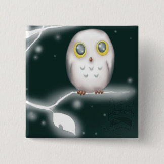 Badge Carré 5 Cm branchwm de hibou
