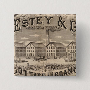 Badge Carré 5 Cm Brattleboro Vermont