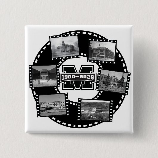 Badge Carré 5 Cm Braves All Class Reunion Button (Devant)