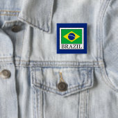 Badge Carré 5 Cm Brésil (En situation)