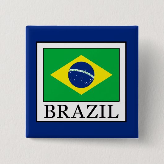 Badge Carré 5 Cm Brésil (Devant)