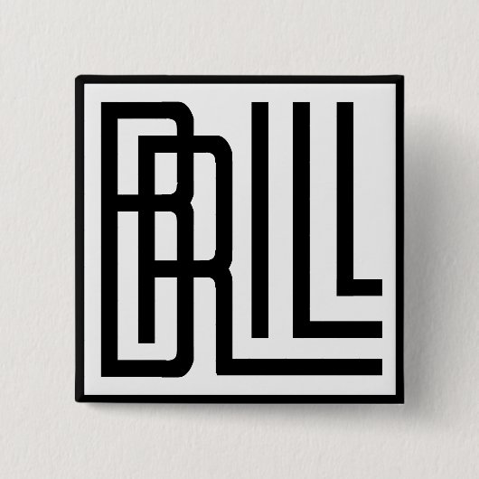 Badge Carré 5 Cm Briller (Devant)