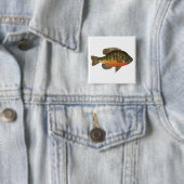 Badge Carré 5 Cm Brise de Bluegill (En situation)