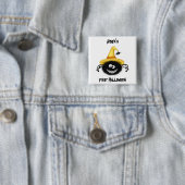 Badge Carré 5 Cm Broche à araignée (En situation)