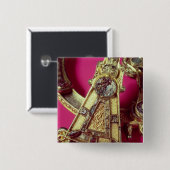 Badge Carré 5 Cm Broche Tara (Devant & derrière)