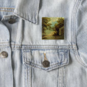 Badge Carré 5 Cm Brochets de Langdale (En situation)