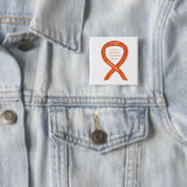 Badge Carré 5 Cm Brochure à ruban pour maladie pulmonaire obstructi (En situation)