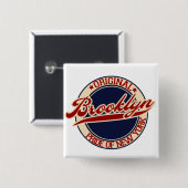 Badge Carré 5 Cm Brooklyn (Devant & derrière)