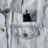 Badge Carré 5 Cm Brooklyn B&W 2 (En situation)