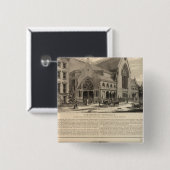 Badge Carré 5 Cm Brooklyn Tabernacle Grande Orgue construite (Devant & derrière)