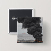 Badge Carré 5 Cm Brûlures d'huile concentrée rassemblées (Devant & derrière)