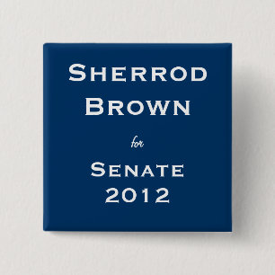 Badge Carré 5 Cm Brun de Sherrod pour le sénat