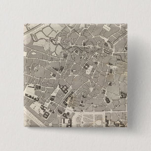 Badge Carré 5 Cm Bruxelles et Belgique