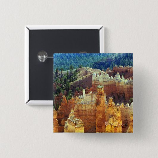 Badge Carré 5 Cm Bryce Canyon (Devant & derrière)