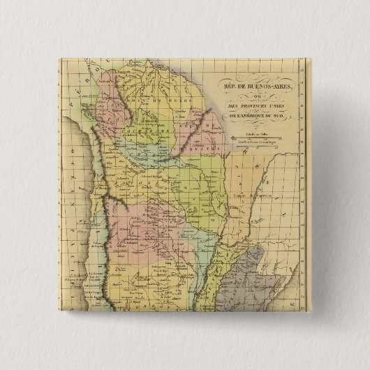 Badge Carré 5 Cm Buenos Aires (Devant)