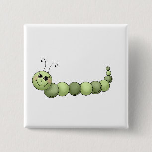 Badge Carré 5 Cm Buggin vous · Caterpillar de sourire