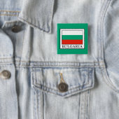 Badge Carré 5 Cm Bulgarie (En situation)