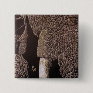 Badge Carré 5 Cm Bull Elephant