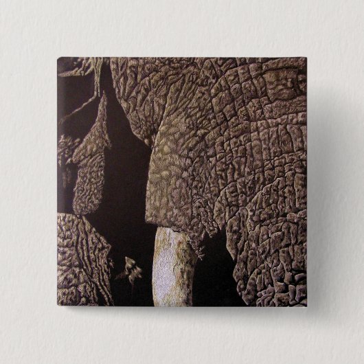 Badge Carré 5 Cm Bull Elephant (Devant)