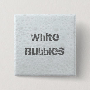 Badge Carré 5 Cm Bulles blanches - Modèle