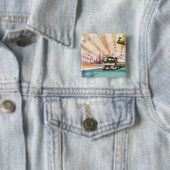 Badge Carré 5 Cm Bus (En situation)