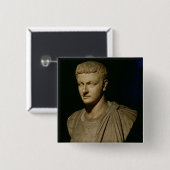 Badge Carré 5 Cm Buste de Caligula (Devant & derrière)