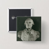 Badge Carré 5 Cm Buste de Charles de Coulomb (Devant & derrière)