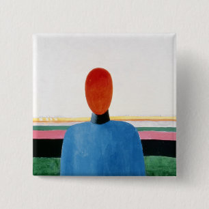 Badge Carré 5 Cm Buste de femme