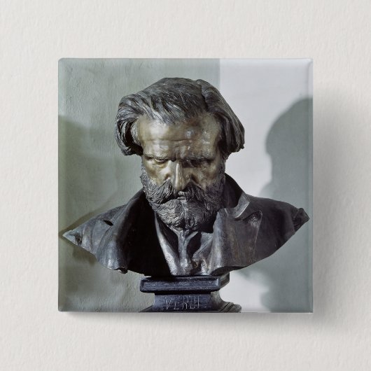 Badge Carré 5 Cm Buste de Giuseppe Verdi (Devant)