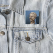 Badge Carré 5 Cm Buste de Jules César (En situation)
