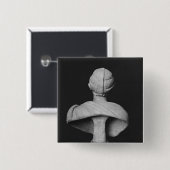 Badge Carré 5 Cm Buste de Julia Mamaea (Devant & derrière)