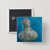 Badge Carré 5 Cm Buste de la comtesse du Barry 1773 (Devant & derrière)